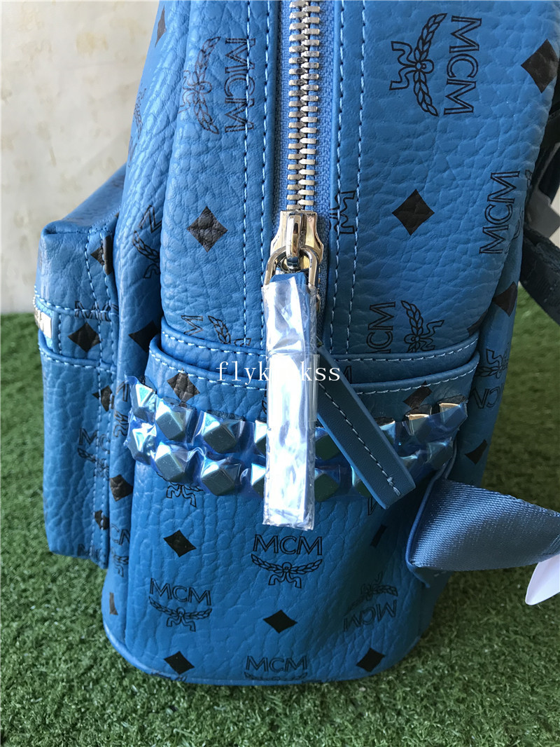 MCM Blue Backpack